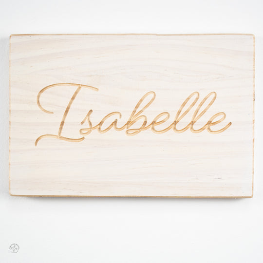 Personalisable name plaques