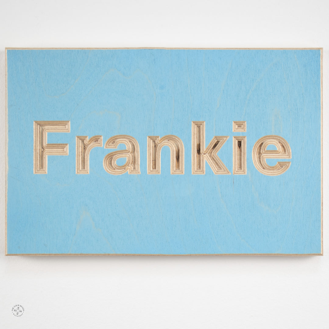 Personalisable name plaques