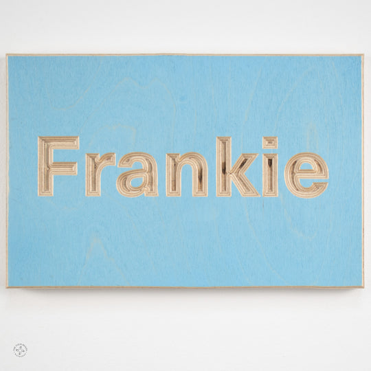 Personalisable name plaques