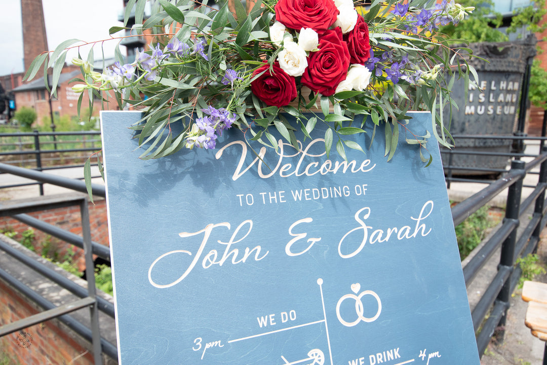 'The Mowbray' Order of the Day Wedding Sign
