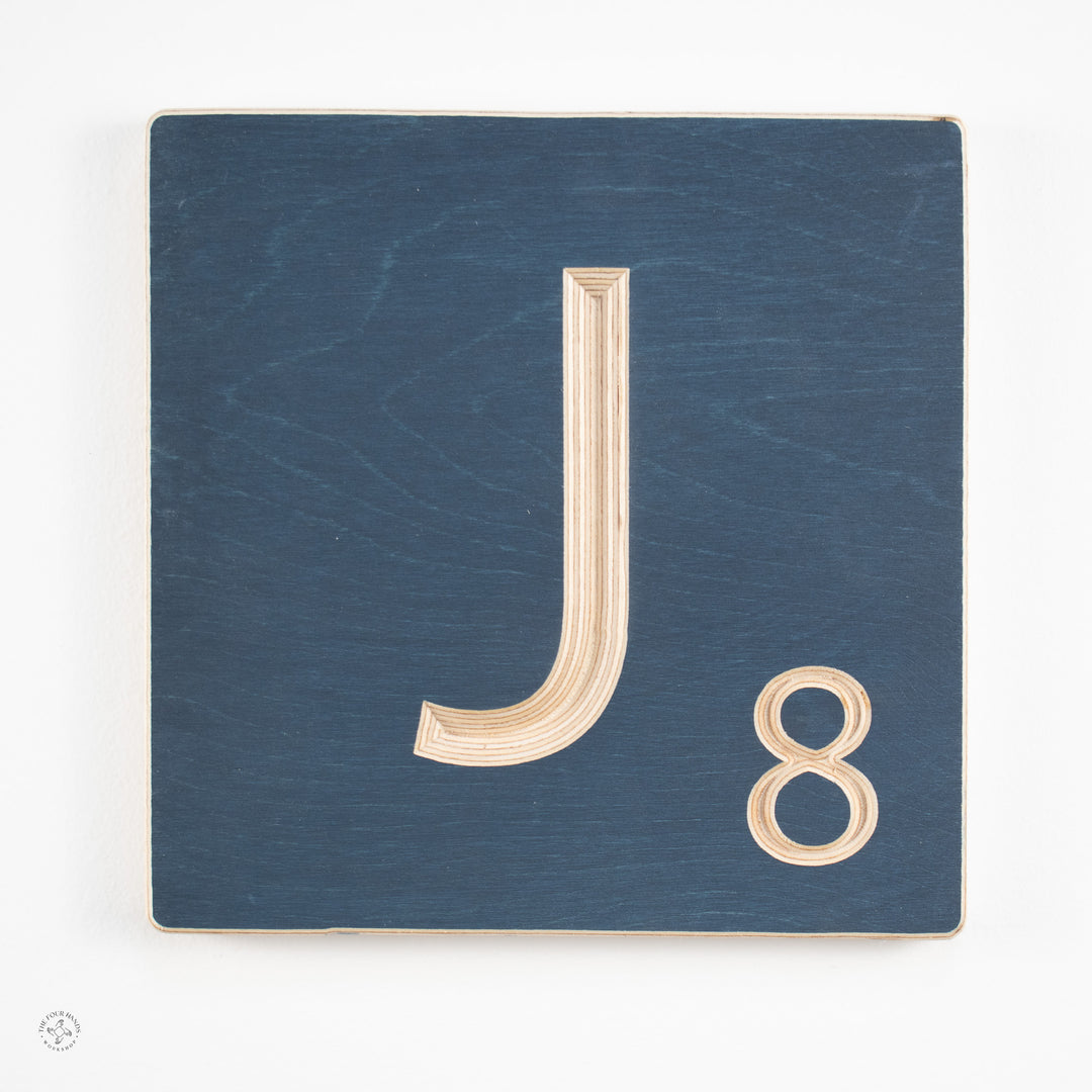 'J' Scrabble Tile