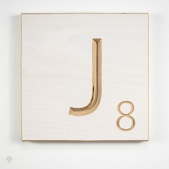 'J' Scrabble Tile