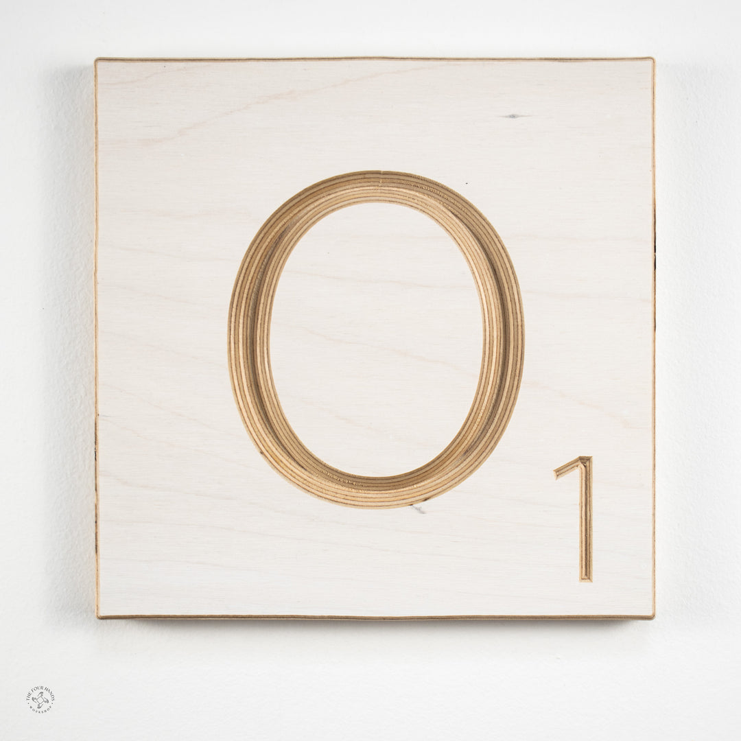 'O' Scrabble Tile