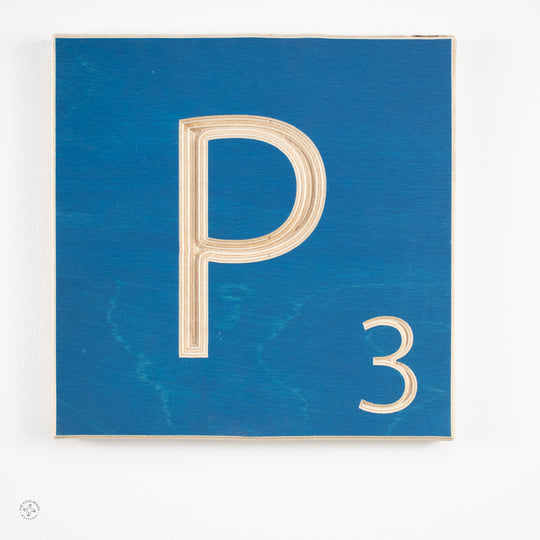 'P' Scrabble Tile