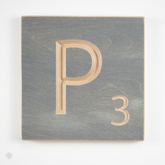'P' Scrabble Tile