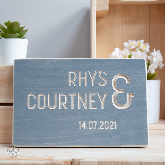 Ampersand Personalised Wedding or Anniversary Gift