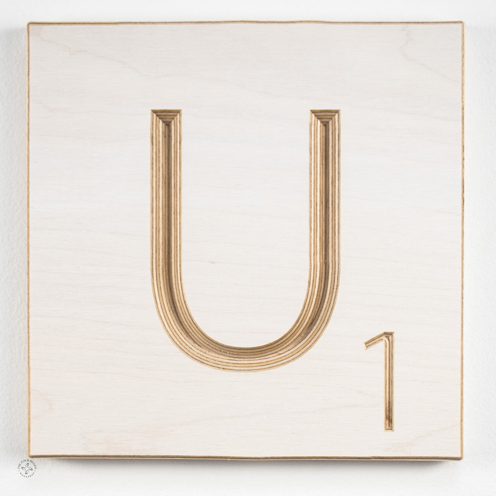 'U' Scrabble Tile