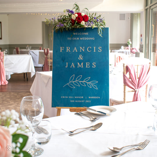 'The Kenwood' Welcome to our Wedding Sign