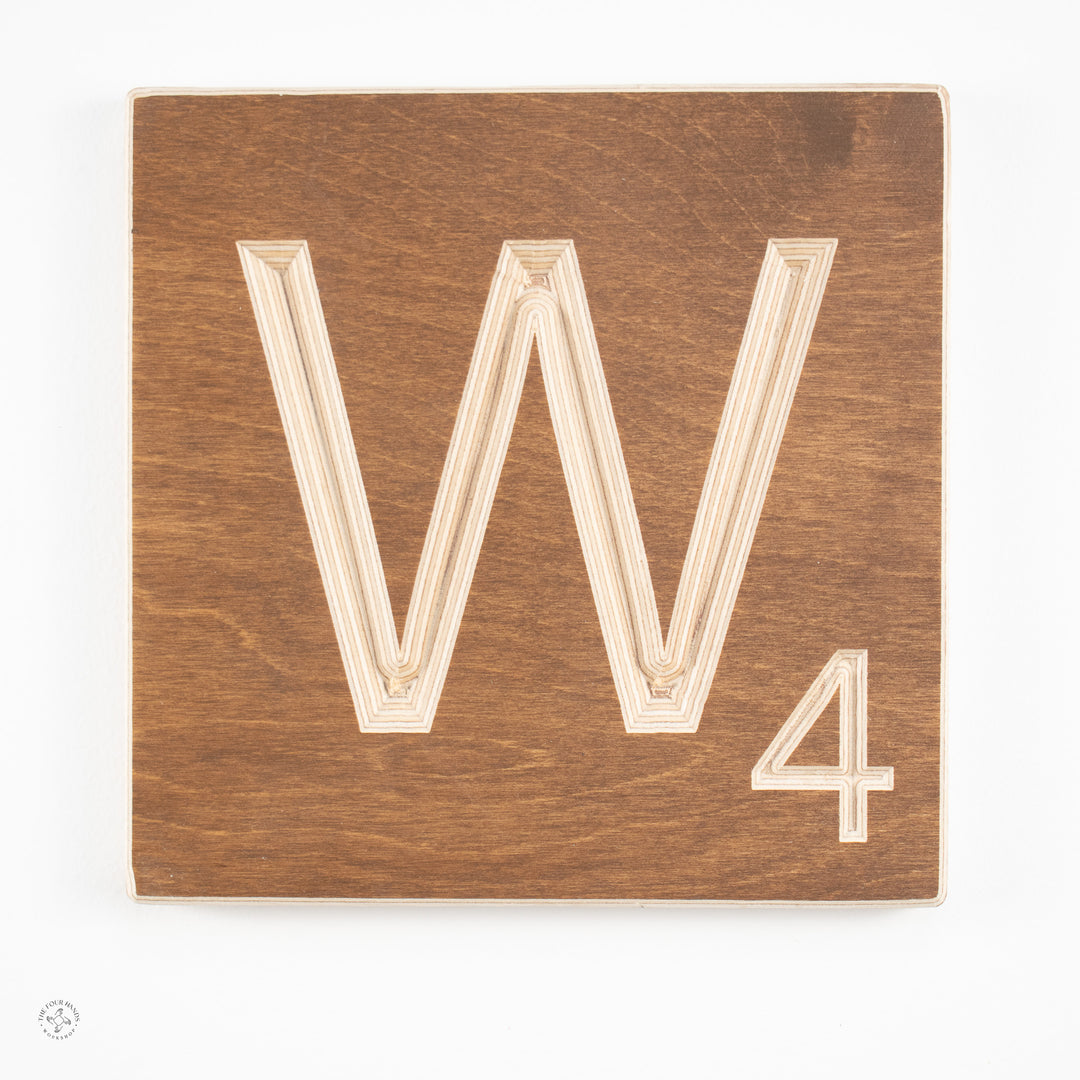'W' Scrabble Tile