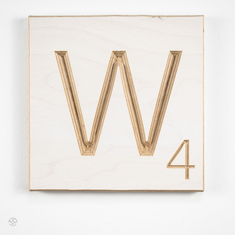 'W' Scrabble Tile