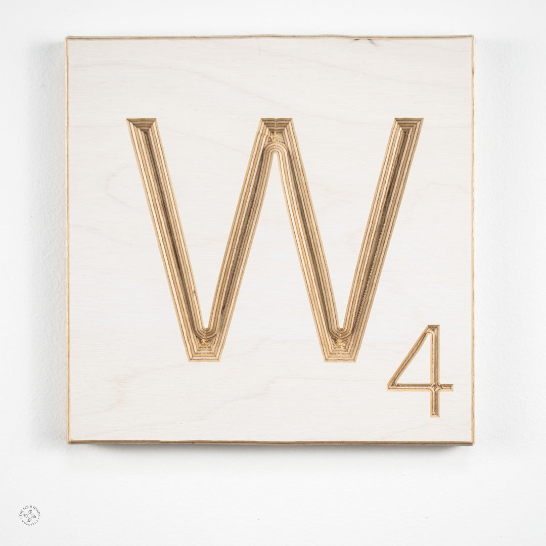 'W' Scrabble Tile