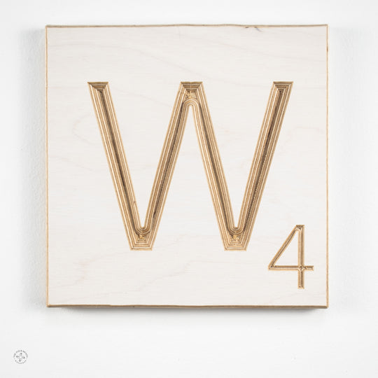 'W' Scrabble Tile