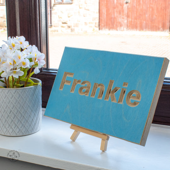 Personalisable name plaques