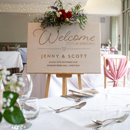 'The Whirlow' Welcome to our Wedding Sign