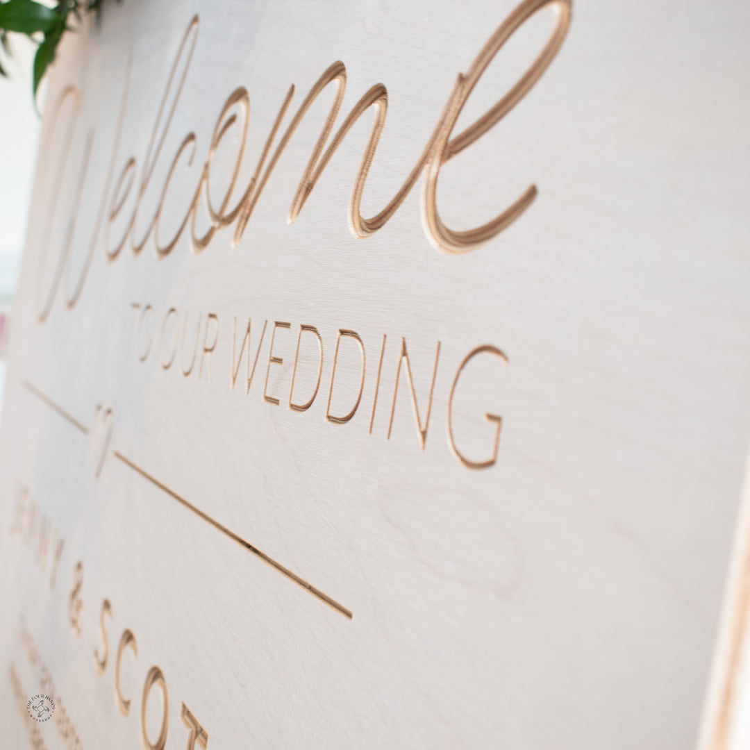 'The Whirlow' Welcome to our Wedding Sign