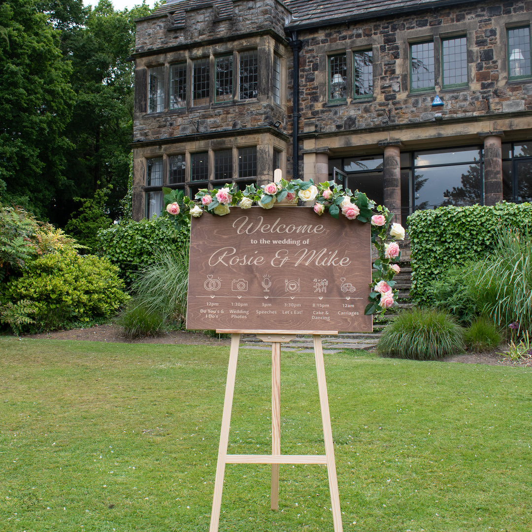 'The Whitley' Order of the Day Wedding Sign