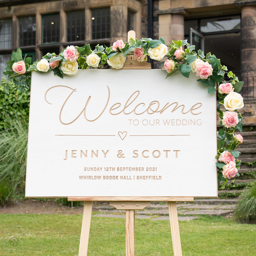 'The Whirlow' Welcome to our Wedding Sign