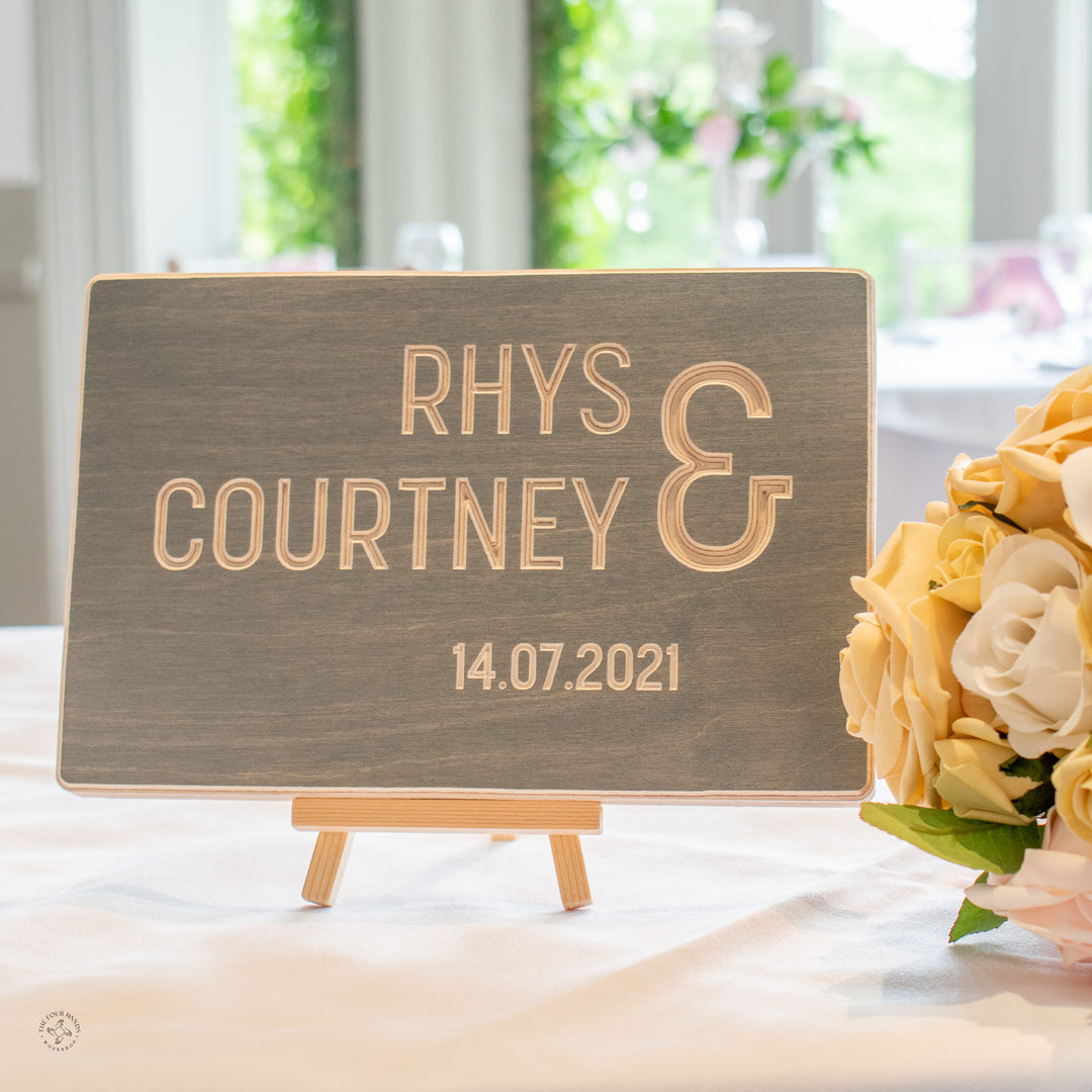 Ampersand Personalised Wedding or Anniversary Gift