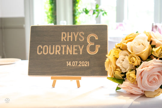 Ampersand Personalised Wedding or Anniversary Gift