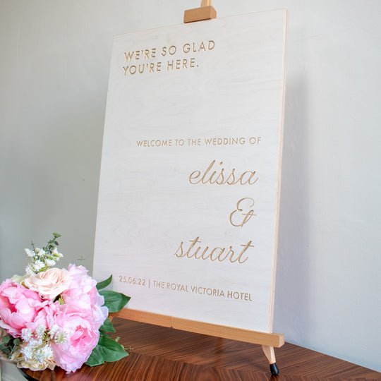 'The Whitley' Welcome to our Wedding Sign