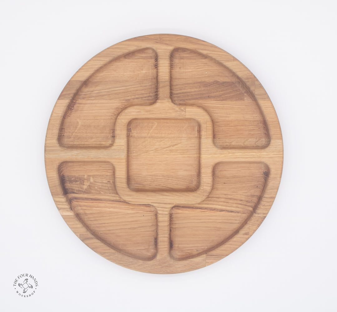 Solid Oak Serving Dish
