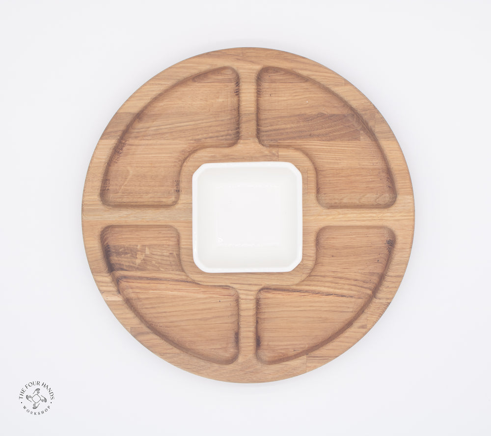 Solid Oak Serving Dish