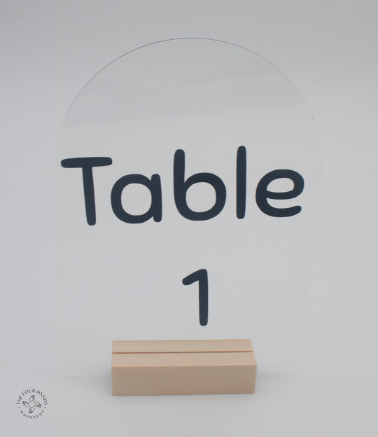 Acrylic Table Signs