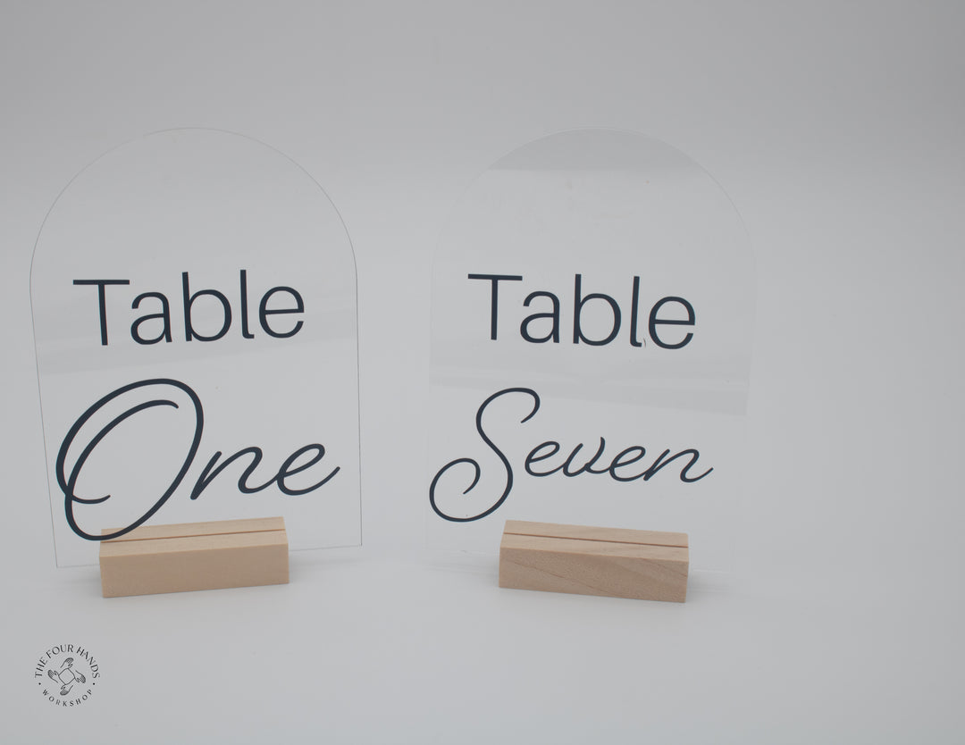 Acrylic Table Signs