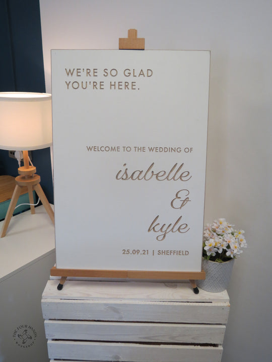 'The Whitley' Welcome to our Wedding Sign