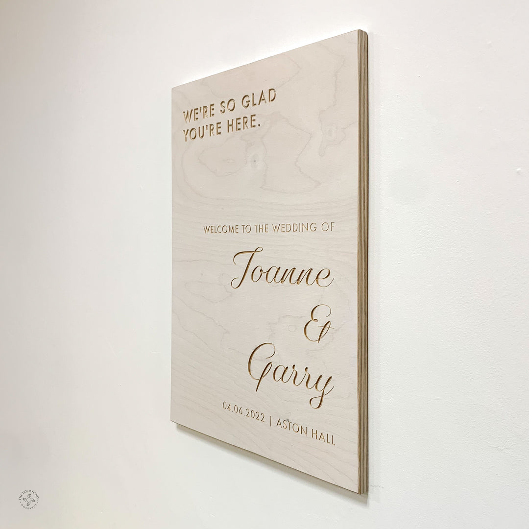 'The Whitley' Welcome to our Wedding Sign