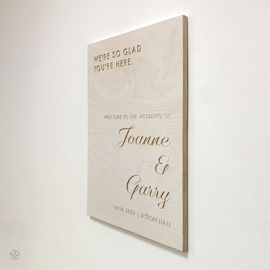 'The Whitley' Welcome to our Wedding Sign