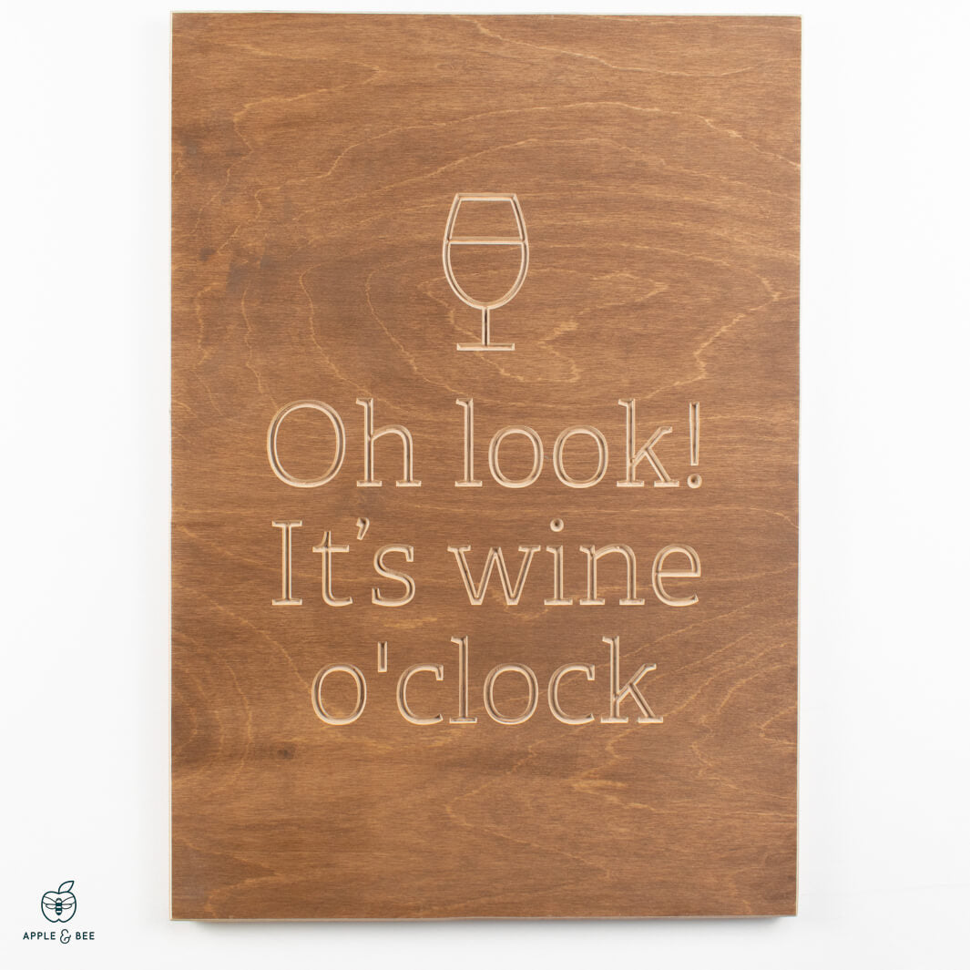 Oh look! It's wine o'clock