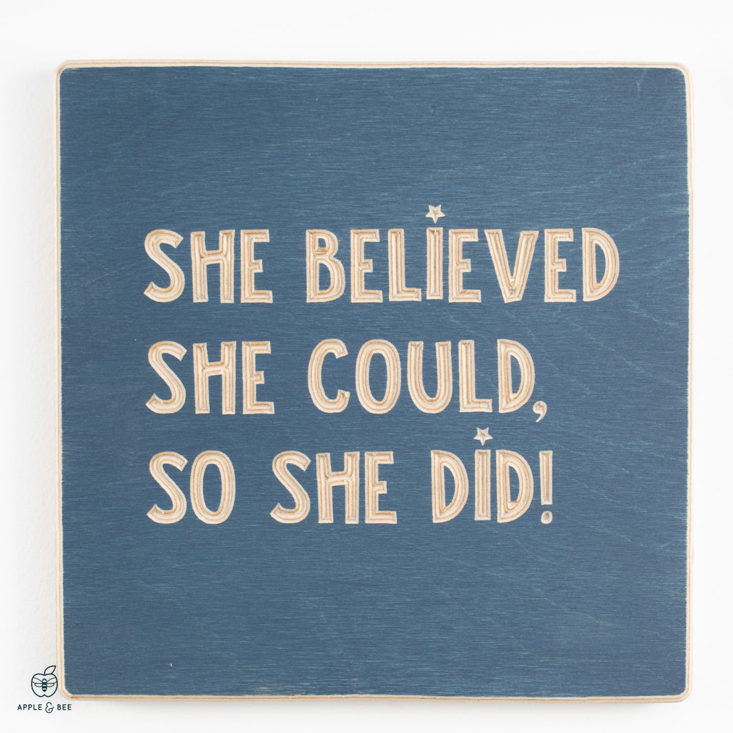 She believed she could, so she did!
