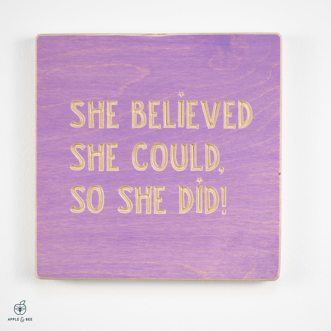 She believed she could, so she did!